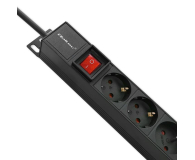 Qoltec Aluminiowa Listwa zasilająca PDU do RACK 16A 16xSCH Pionowa - 1257510 - zdjęcie 2